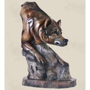  Wolf Sculpture Bashful