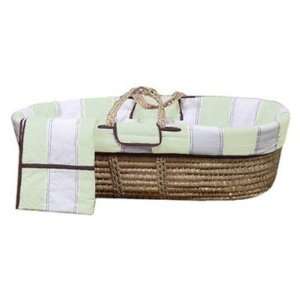  Metro Moses Basket in Lime and Chocolate Baby