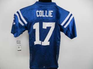 NEW Austin COLLIE #17 Indianapolis COLTS YOUTH Large L 14 16 Reebok 