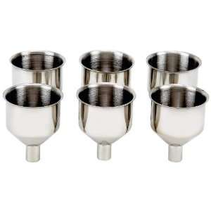  Maxam® 6pc Large Stainless Steel Flask Funnel Set