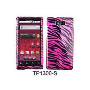  Motorola Triumph WX435 Trans Design Hot Pink Black Zebra 