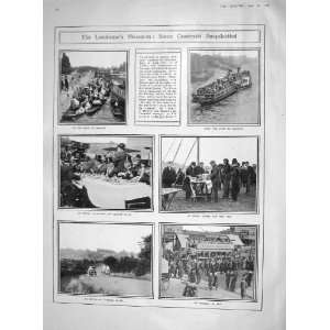   1907 RIVER BOAT MARGATE MARLOW EPSOM TRAMCAR CRICKET