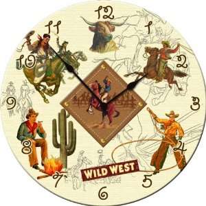  Dolce Mia Western Cowboy Wall Clock   Sew Vintage