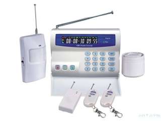 Auto digital GSM Wireless home/commercial security System alarm LCD 