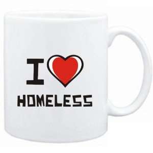  Mug White I love homeless  Adjetives
