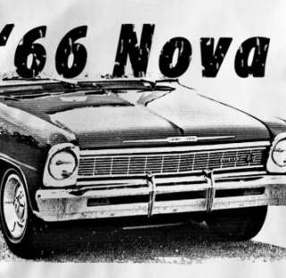 Chevy Nova 1966 Classic Chevrolet Car Auto T Shirt XL  