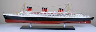   Normandie cruise ship wood model French ocean liner wooden boat  