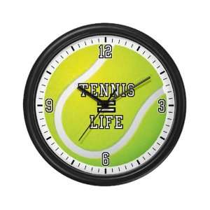  Wall Clock Tennis Equals Life 