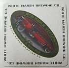 WHITE MARSH BREWING Beer Coaster w Fire Engine MARYLAND