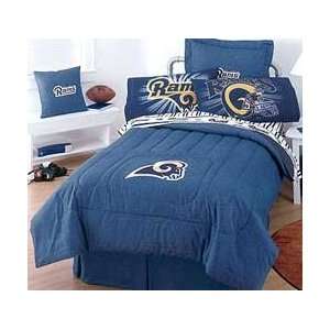 NFL St. Louis Rams   Denim Football Bedding Comforter   Queen Bed 