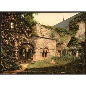  Photochrom Reprint of St. Bavon Abbey, the Virgins Crypt 