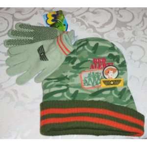  Disney TOY STORY 3 Soldiers Camo Cuff Knit Beanie Hat 