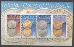 Tokelau(2010) London Exhibit Ovpt Coin Souvenir Sheet  