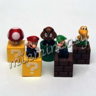 Nintendo Super Mario Figure Toad Luigi Koopa x 5pcs **  