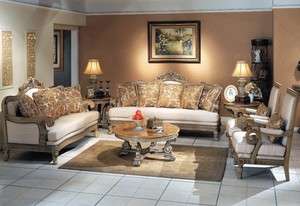 Traditional Classic Formal Style 2 Pc Living Room Sofa & Loveseat Set 