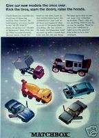   Matchbox Diecast Kids Toy Vehicles Cars,Trucks Promo Trade AD  