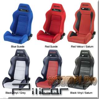 RECARO SPEED SEAT BLACK AVUS W/RED LOGO & STITCHING  