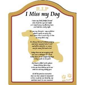  I Miss My English Fox Hound Dog  8x10 (Male) Poem with 