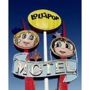     Lollipop Motel sign Wildwood New Jersey 24 X 20 