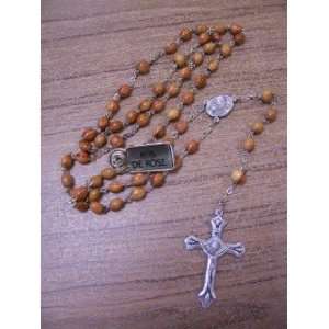  Large Rosewood Bead Rosary 