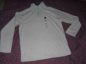 Axcess Sweater Pullover zip Long Sleeve Tan Off White L  