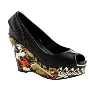 TUK Shoes   Hot Rod Hellcats Wedges  