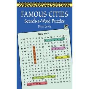    Famous Cities Search a Word Puzzles [Paperback] Peter Lewis Books