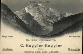Holzschnitzerei Waaren Switzerland c1910 Postcard  