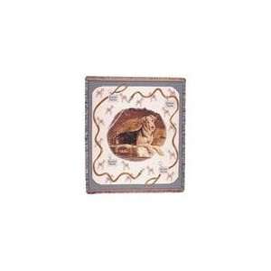  Airdale Terrier Dog By Pat Lehmkuhl Tapestry Throw 50 x 60 