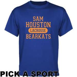  Sam Houston State Bearkats Royal Blue Custom Sport T shirt 