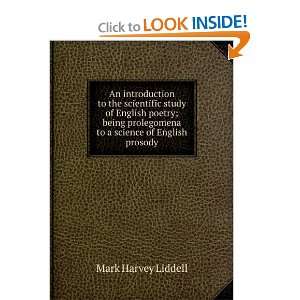   science of English prosody Mark Harvey Liddell  Books