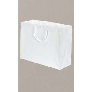  White Retail Shopping Bags   Euro Tote Bags   16 X 6 X 