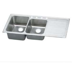   Top Mount Kitchen Sink with Right Primary Bowl and Drain Board