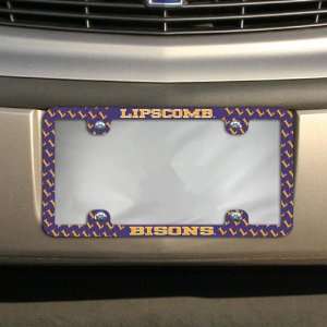  NCAA Lipscomb Bisons Thin Rim Mini Logo License Plate 