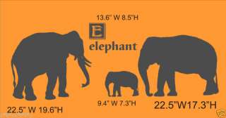 Elephant Mom Dad Baby Nursery Wall Decor Vinyl Decal  