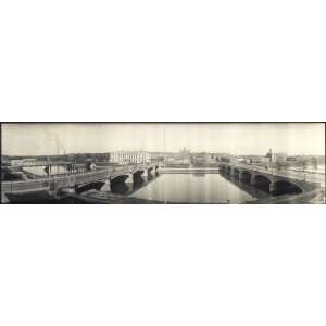   Panoramic Reprint of Des Moines River, Des Moines, Ia.