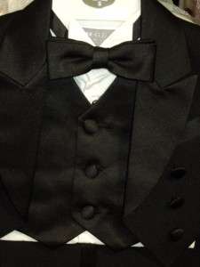 Baby Boys Black Wedding Tuxedo Ring Boy/K1/Medium/ 6 12 Months  
