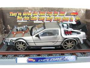 DeLorean Back To The Future III Movie Car 1/18 RailRoad  