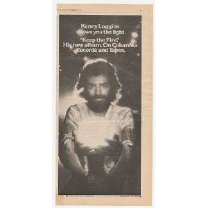  1979 Kenny Loggins Keep The Fire Promo Print Ad (Music 