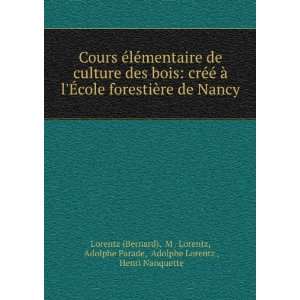   Adolphe Lorentz , Henri Nanquette Lorentz (Bernard)  Books