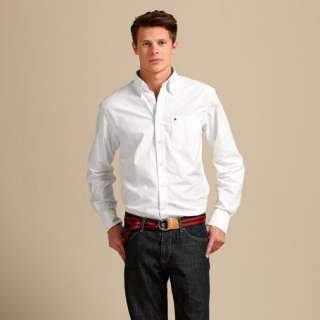 NWT $65 TOMMY HILFIGER MENS Long Sleeve White SHIRT  ALL SIZES @ 40% 