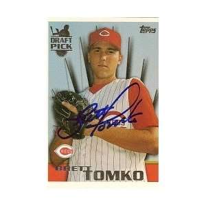  Brett Tomko Cincinnati Reds 1996 Topps Signed Card Sports 
