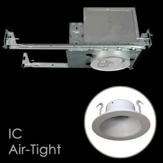   AIR TIGHT IC HOUSGIN LIGHT RECESSED CAN WHITE BAFFLE TRIM SET  