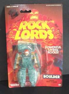 1986 G1 Rocklords   BOULDER Rock Lord   Carded MOSC Gobots (1)  