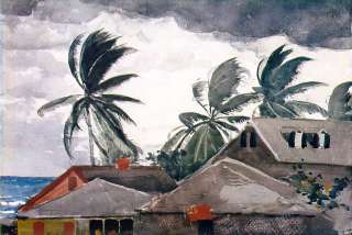 Winslow Homer Hurricane Bahamas Oil Painting repro  