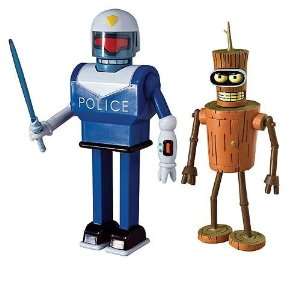  Futurama Series 9 Action Figure Set of 2   Wooden Bender 