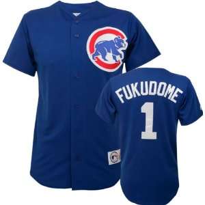 com Kosuke Fukudome Blue Majestic MLB Alternate Replica Chicago Cubs 