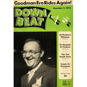  1952 Cover Down Beat Benny Goodman Swing Jazz Musician 