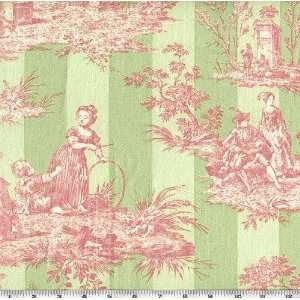  54 Wide P Kaufmann Toile Brewster Mint Fabric By The 