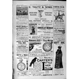  1900 Advertisement Tautz Bensons Field Watch CarterS 